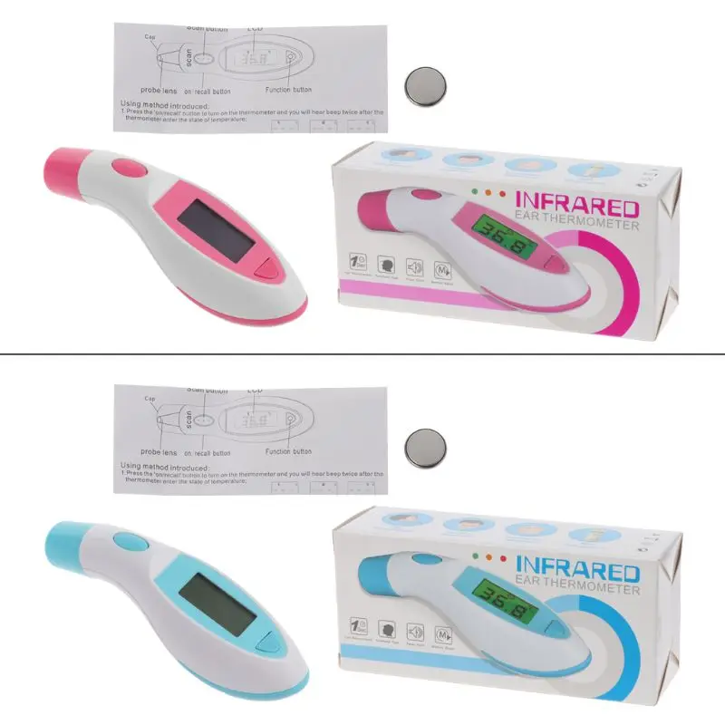 Медицинский бытовой инфракрасный термометр Детский Взрослый медицинский ушной термометр цифровой термометр Лихорадка термометр детский