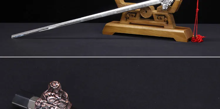 Tai chi Telescopic sword Stainless steel longquan Kung Fu Martial Arts Training No edge sword