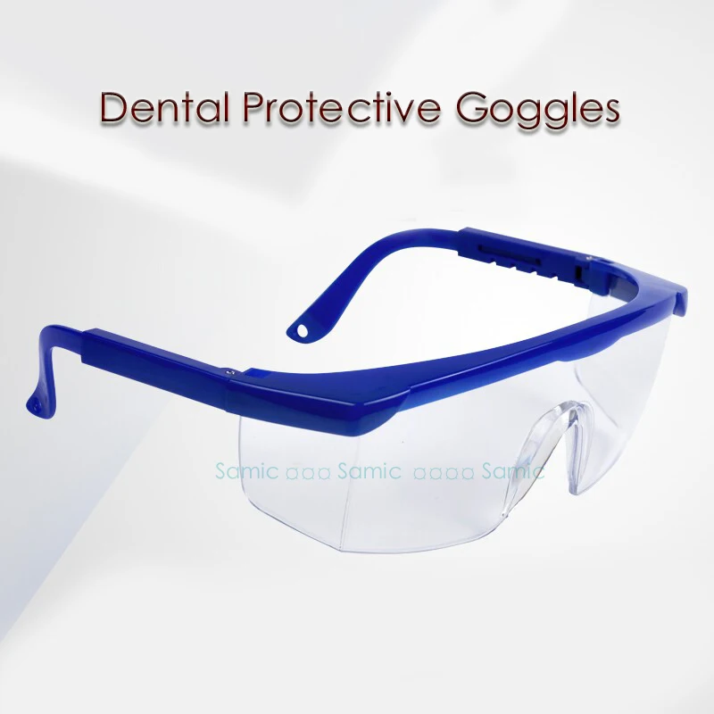 Dental Protective Goggles Safety Glasses Blue Frame perfect Anti fog