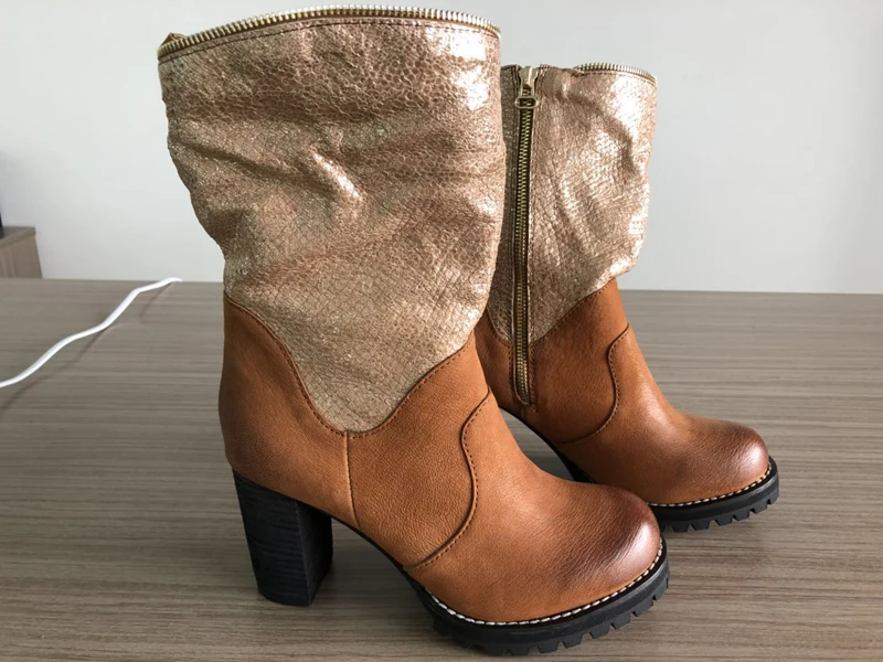 Prova Perfetto коричневые кожаные женские ботинки в винтажном стиле с заклепками на молнии, декор на блочном каблуке, ботинки высокого качества, женские ботинки челси