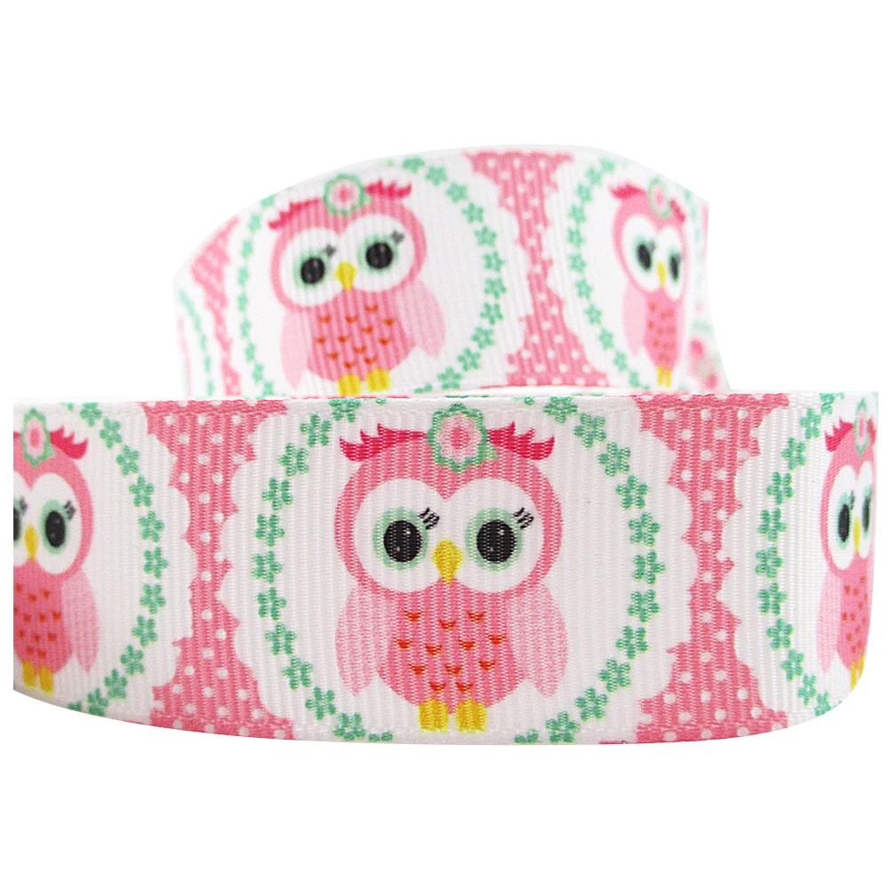 David accessories 1 ''с фокусным расстоянием 25 мм в виде животного(резинка из полиэстера 50 ярдов Собака Сова с кроликами птицами и Львы с принтом «панда» и материалы для ручных поделок, 50Yc2726