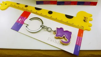 

free shipping 100pcs/lot zinc alloy colorful cat keychain metal wedding party favors, bridal shower return gifts for guest