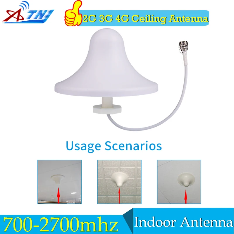 

Indoor Ceiling Antenna 700-2700Mhz 2G/3G/4G internal antenna N-female connector GSM 900 LTE 1800Mhz 2600Mhz 3G 4G antenna