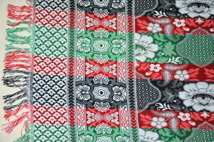 1 шт., Хлопковое одеяло с геометрическим узором, противоскользящий пол, плюс размер, коврик для дома, Хлопковое одеяло для спальни, гостиной, прихожей