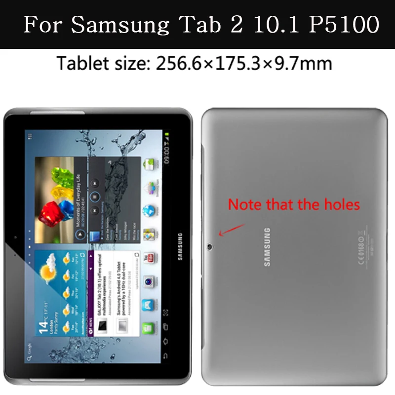 Чехол-книжка для samsung Galaxy Tab 2, 10,1 дюймов, GT-P5100, P5110, P5113, чехол для планшета, кожаный, силиконовый, с подставкой, задняя крышка для Tab2 10,1