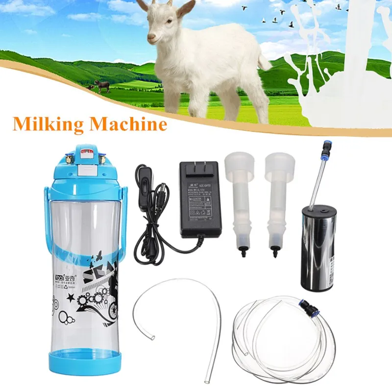 

DIY Home 3L Electric Barrel Milking Machine Farm Cow Milker Vacuum Pump Bucket 2xTeats Electric Milker Machine AC110V-220V
