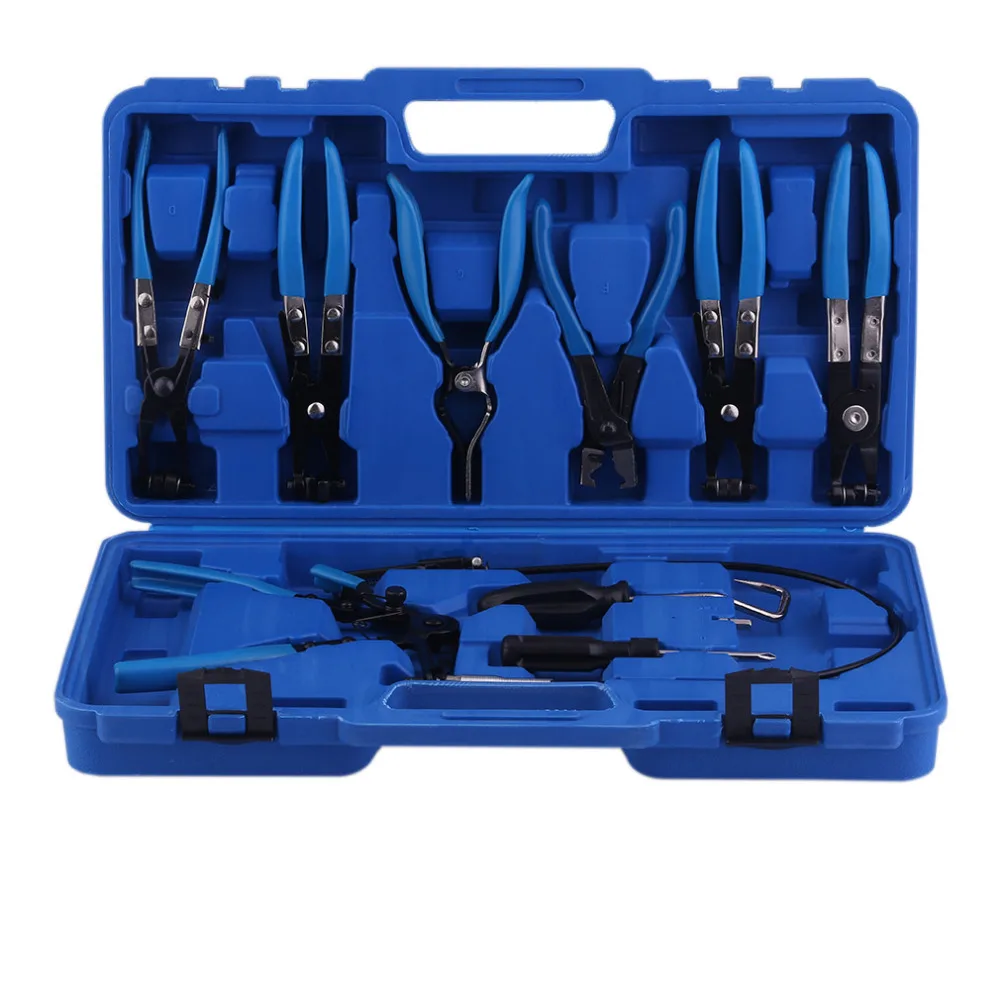 

9pcs/Sets Automobile Cars Hose Clamp Ring Pliers Flexible Cable Plier Mechanical Auto Vehicles Tool Repair Kit Ship From DE