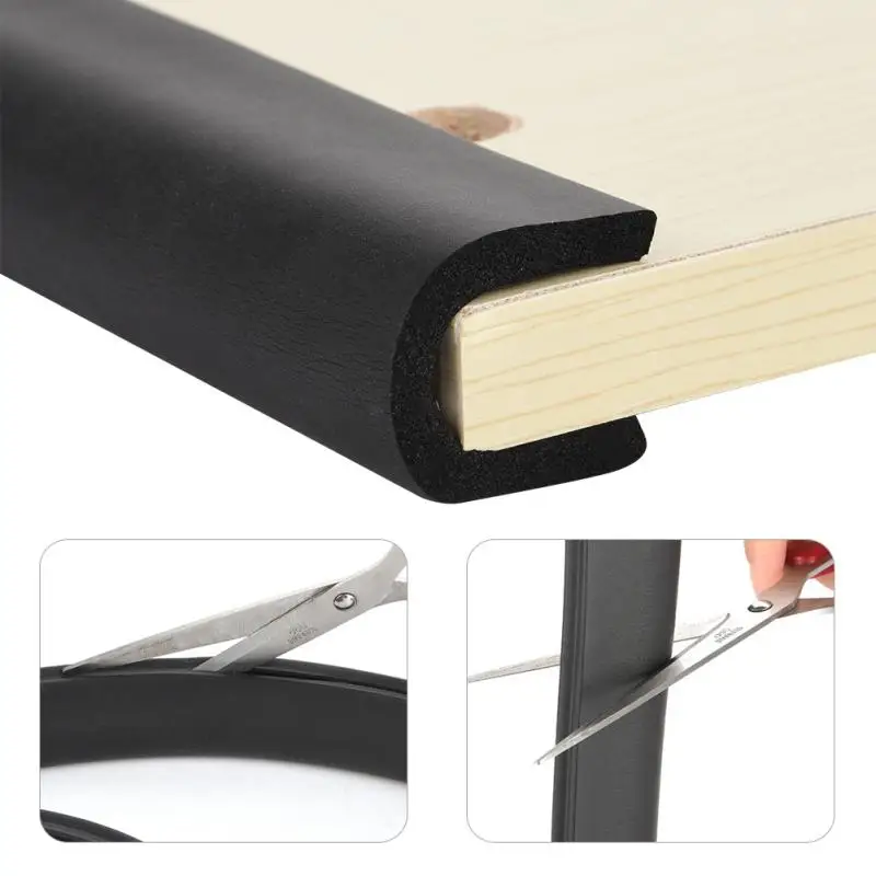 

2M Table Edge Cushion Cover Protector Furniture Desk Guard Strip Bumper Softener 4 Colors Baby Safety Protection 2018 Hot Sale