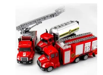 Spray Water Gun Toy Truck Firetruck Juguetes Fireman Sam Fire Truck Vehicles Car Music Light Cool Educational Toys for Boys Kids