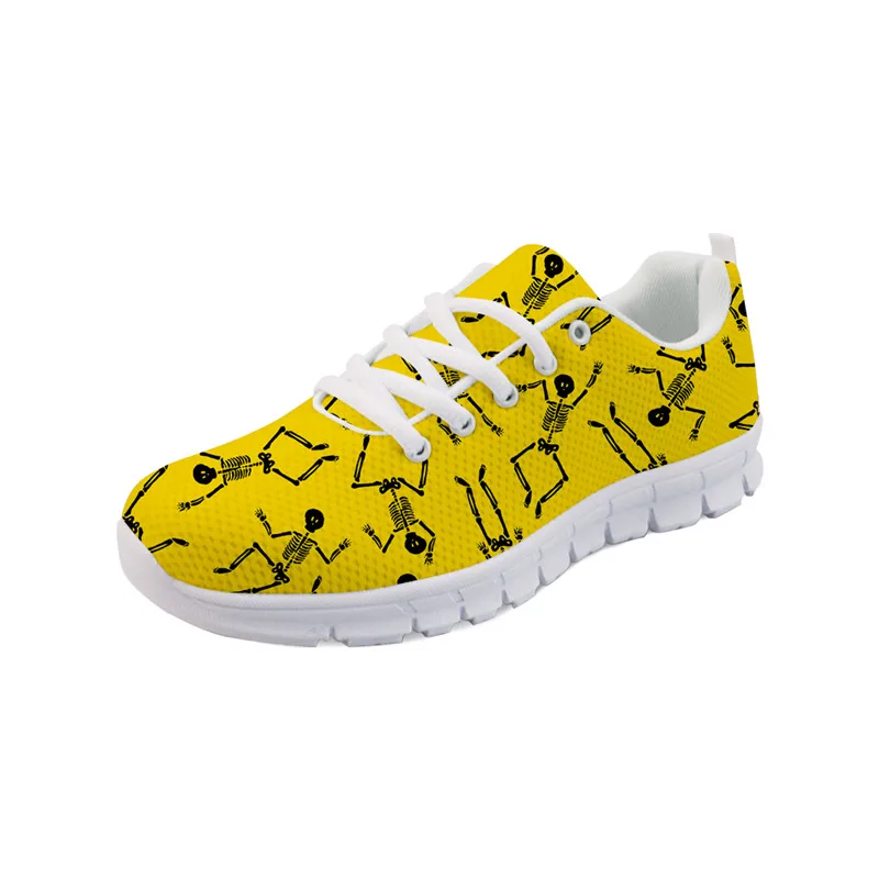 Noisydesigns Fashion Home Shoes Ladies Shoes Sport Running Women Sport Shoes Sneakers 3D Skull Tennis Shoes Girls 2019 Golf -AQ