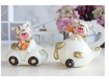 

Classic Italian circus clown set up a car ornament children's room knick-knack children's birthday present handicraft doll