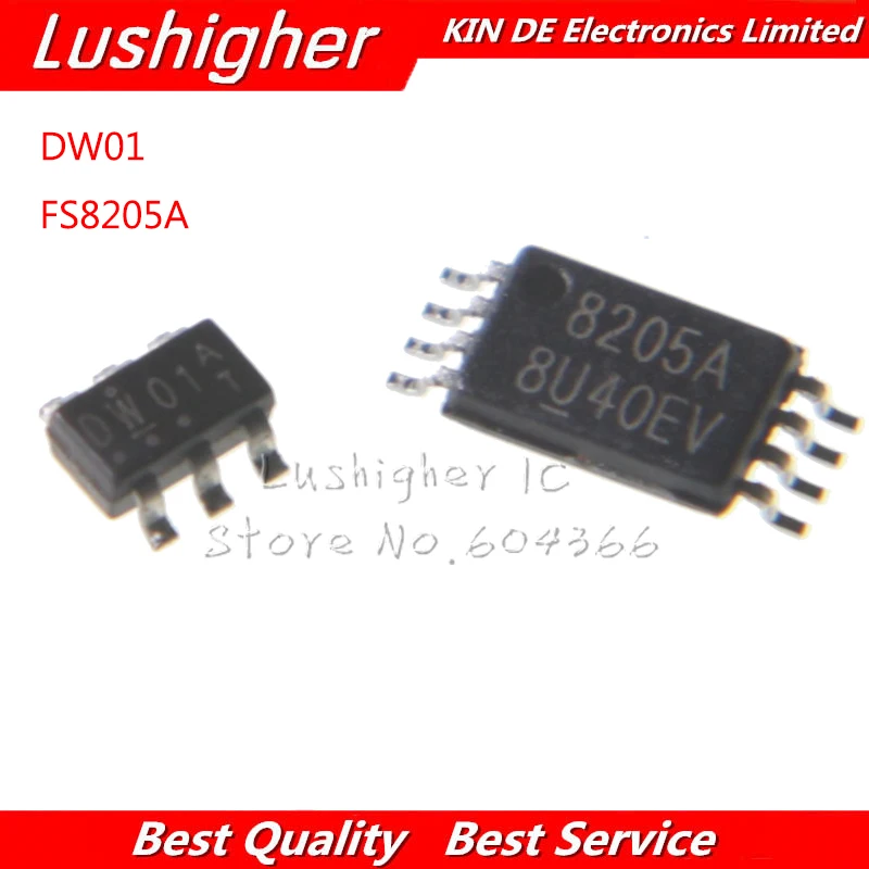 50 шт. 8205A TSSOP8 FS8205A + двойная защита аккумулятора IC всего 100 | Электронные компоненты