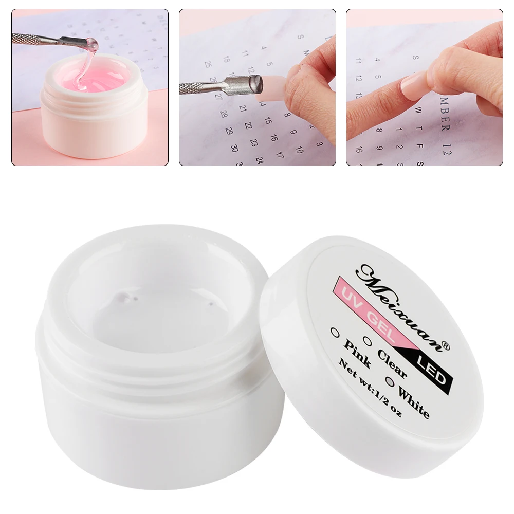 15ml Nail Art UV Builder Gel Phototherapy Glue Nail Gel Based Adhesive