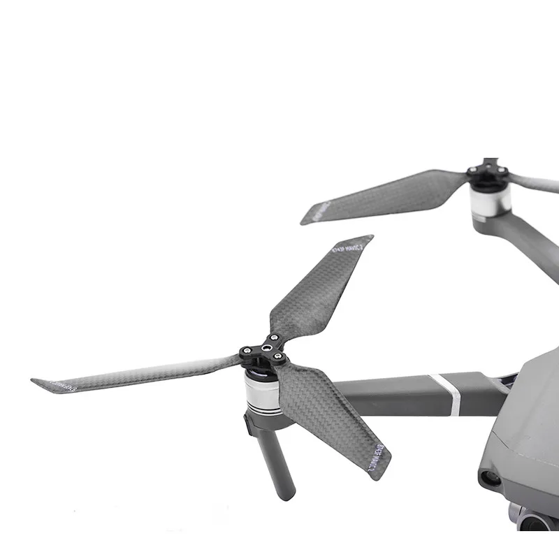 2/4 шт. пропеллеры для DJI Mavic Pro/Air 2/Pro/зум углеродного волокна 8743 складной пропеллер с низким Шум с 3-мя лезвиями Прямая l1112#2