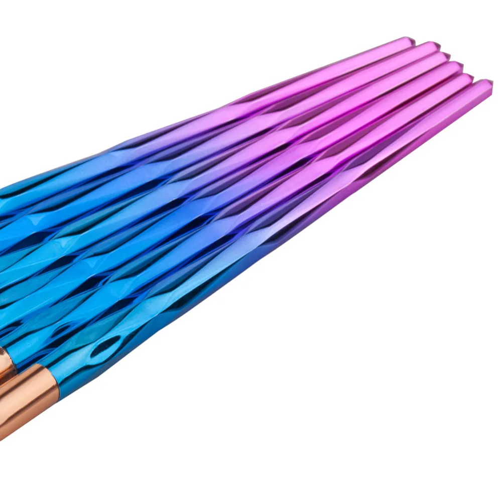 6 шт. Тени Карандаш для глаз карандаш бровей кисти бриллиантовые градиентные