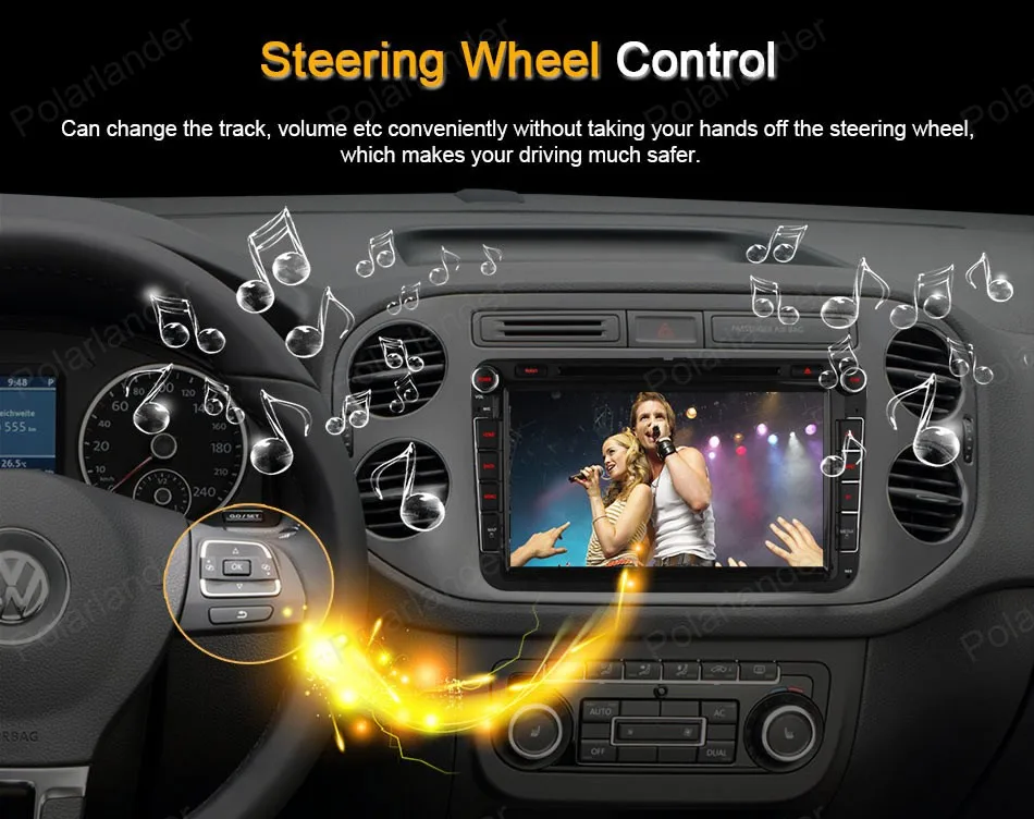 Perfect Android4.4 Car DVD For VW Golf 5 6 Polo Passat Jetta Tiguan Touran Skoda Octavia Seat Quad Core wifi 3G GPS radio 3