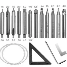 Торцевые фрезы Набор для всего мира ключевые режущие машины запчасти слесарные инструменты Фрезы Биты стальные сверла 17 шт./лот
