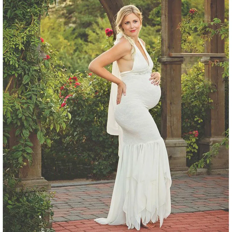 

Fishtail Maternity Photography Props Pregnancy Dress Photography Maternity Dresses For Photo Shoot Maxi Dresses Gown Pregnant