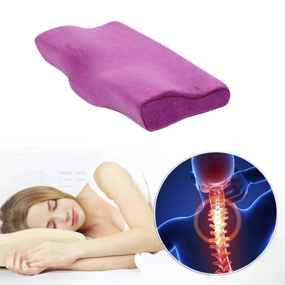 

Slow Rebound Comfortable Memory Foam Pillow Butterfly Shaped Bedding Orthopedic Pillow for Neck Pain Sleeping Pillows