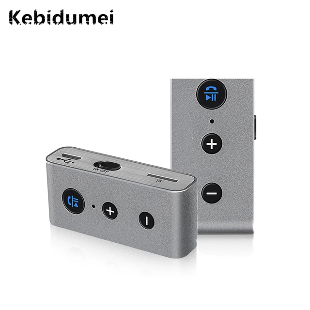 Kebidumei Mini Bluetooth 4.2 Car MP3 Kit 3.5MM Aux Audio Music Receiver A2DP Stereo Car MP3 Support TF Card