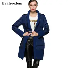 Теплое пуховое пальто на 90% утином пуху Европейский пуховик длинное модное креативное стеганое шерстяное пуховое пальто w1105