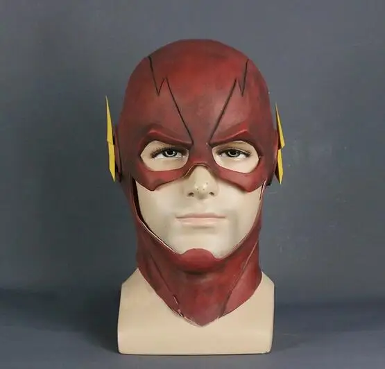 

The Flash Mask DC Movie Cosplay Costume Prop Halloween Full Head Latex Party Masks