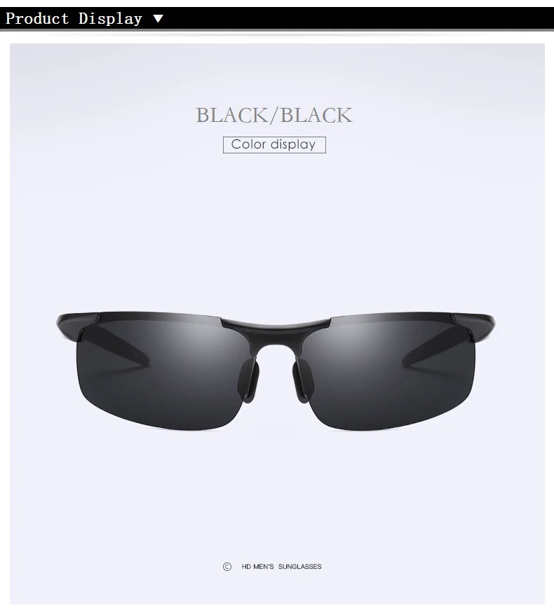 YSO солнцезащитные очки Для мужчин поляризационные UV400 алюминия и магния рамка солнцезащитные очки вождения очки полу без оправы аксессуары