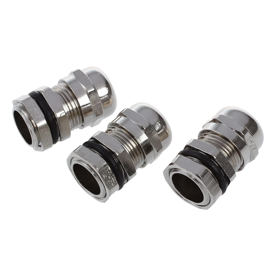 

3 Pcs Stainless Steel PG7 3.0-6.5mm Waterproof Connector Cable Gland