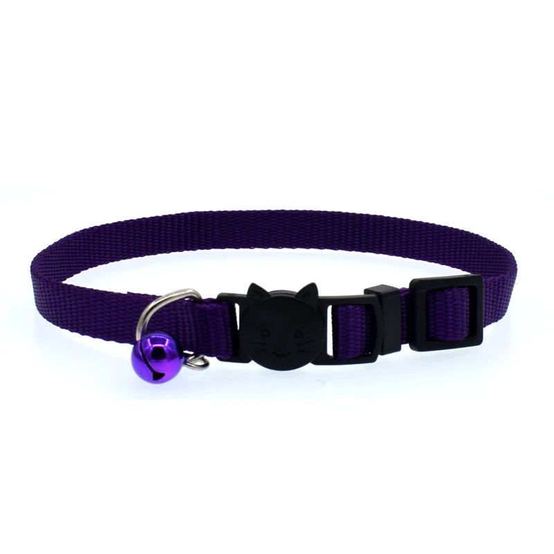 Breakaway Nylon Cat Collar with Bell Quick Clasp Kitten Safety Buckle Adjustable Nylon Small Dogs Cats Neck Strap Pet Supplies Breakaway Nylon Cat Collar with Bell Quick Clasp Kitten Safety Buckle Adjustable Nylon Small Dogs Cats Neck Strap Pet Supplies