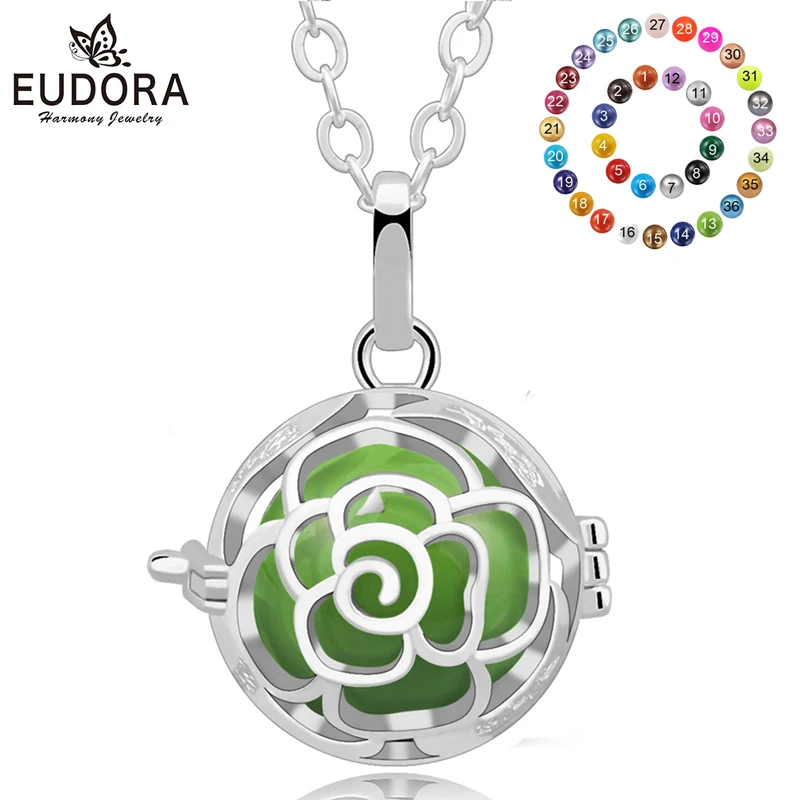 

Eudora Harmony Bola Ball Pendant Necklace Chime Angel Bola Angel Sounds Baby Caller Ball Pregnancy Ball Charm Pendants Jewelry