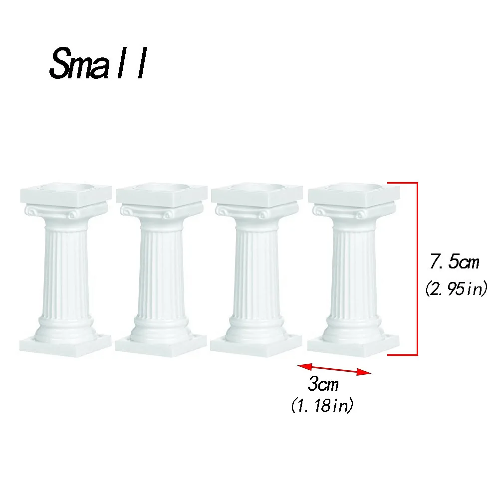 Cake Decorating Tools Cake Stand Plastic White Grecian Pillars Wedding Cake stand fondant cake tools Support Mold Valentine's Day Wedding Cake Decoration tools