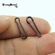 1000x быстрое соединительное кольцо Kwik застежки Клипсы Размер 2 матовый черный 17 мм Карп Рыболовный терминал наконечники аксессуары оптом и в розницу