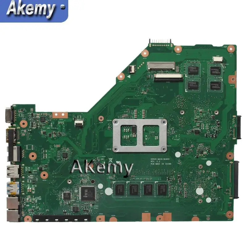 Akemy X55VD материнская плата для ноутбука ASUS X55VD X55V X55 Тесты материнская плата REV2.1/REV2.2 GT610M 4 ГБ Оперативная память