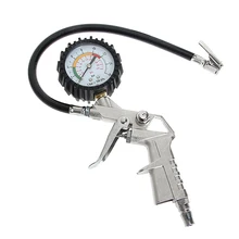 Air Tire Pressure Inflator Gauge Professional Dial Meter Vehicle Tester Universal Clip-on Design Multifunctional Car Truck digital car truck air tire pressure inflator gauge lcd display dial meter vehicle tester tyre inflation gun monitoring tool