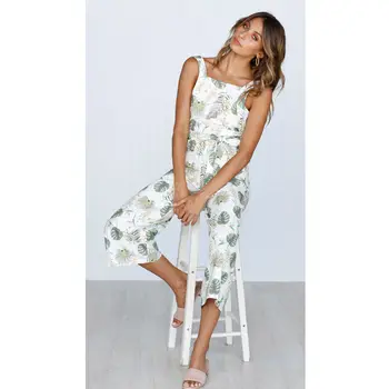 

Women spaghetti strap wide legs Bodycon Jumpsuit Romper V-neck Trousers Clubwear Bodysuits