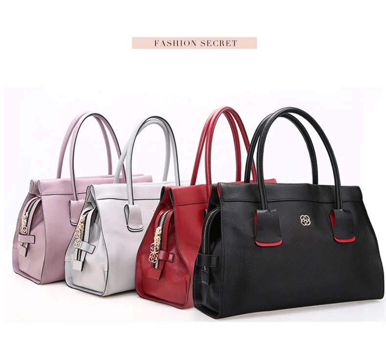 Luxury Ladies Bag Tote Famous Design Cowhide Genuine Leather Women Handbag Shoulder Shoulder Bags Vintage Girls Versatile BagH51140529- (7)