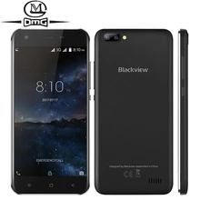 Original Blackview A7 Android 7.0 Dual Rear Cameras Mobile Phone 5.0″ MT6580A Quad Core 1GB RAM 8GB ROM Dual SIM 3G Smartphone