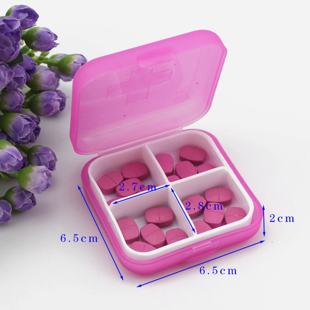 4 Slots Square Travel Pill Cases Outdoor Vitamin Cases Medicines Pill Box Portable Medicine Holder Pastillero 3 4 Slots Square Travel Pill Cases Outdoor Vitamin Cases Medicines Pill Box Portable Medicine Holder Pastillero 3
