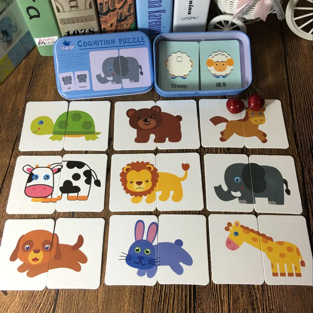 Puzzles for Children cognitive development toys cartoon fruits animal
