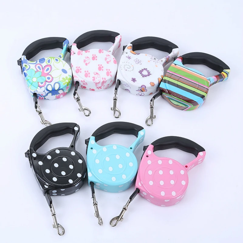 

Roulette for Dogs Flexible Automatic Retractable Leashes 3M/5M Walking Leads for Small Medium Large Dog Cat Pet Accessories DB01