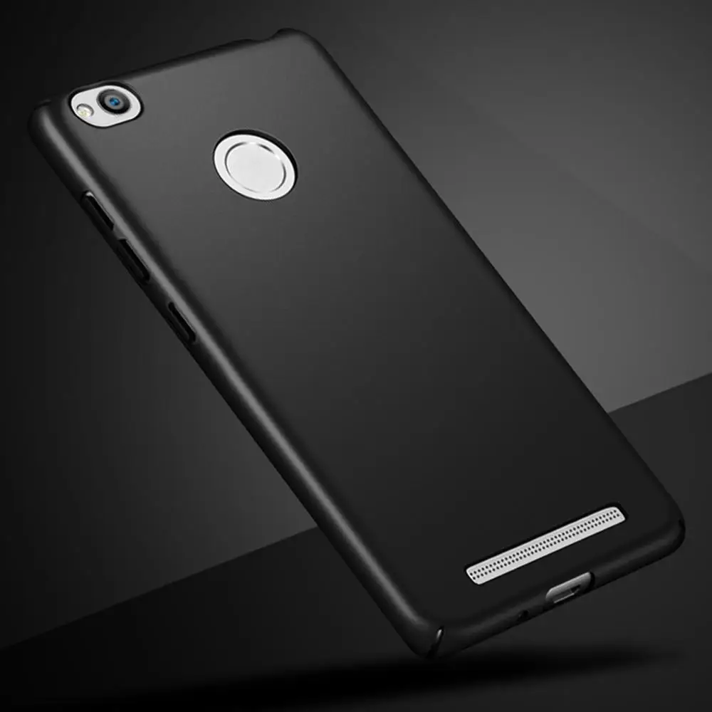 Чехол для Xiaomi Redmi Hongmi 3 S 3 pro 4X чехол для телефона пластиковый жесткий чехол для Xiaomi Redmi 3 S 3pro 4X5,0 Capas Fundas Coque - Цвет: Black