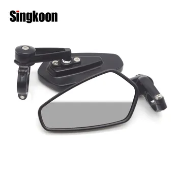 

7/8" Universal Motorcycle Rear View Mirror Black Handle Bar End Side RearView Mirrors FOR gs 1200 honda x-adv yamaha nmax trk502