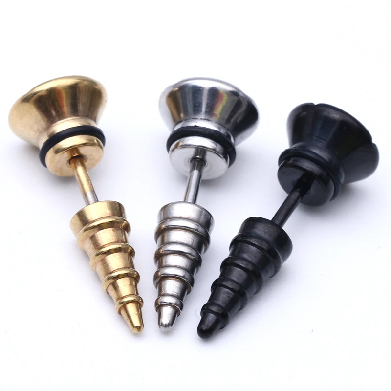 Buy 2pcs Stainless Steel Earring Studs cross Men