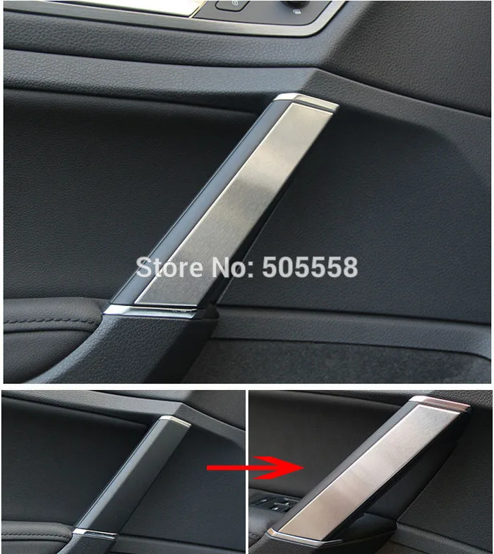 

FOR VW GOLF MK7 VII STAINLESS STEEL OUTLET VENT FLASH SWITCH TRIM COVER STICKER AUTO ACCESSORIES