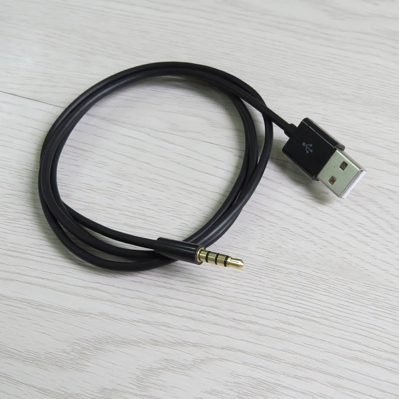 

1meter 3ft 3.5mm Jack to USB 2.0 Data Sync Charger Transfer Audio Adapter Cable cord for iPod Shufle 3 4 5 6 7