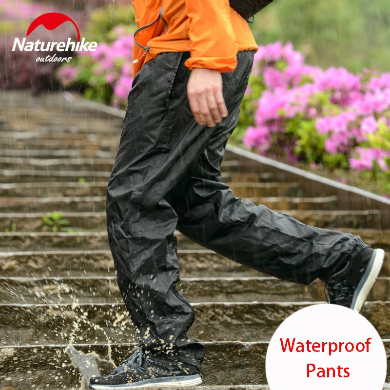 Брюки для пеших прогулок Naturehike, непромокаемые брюки для мужчин и женщин, для прогулок, альпинизма, езды на велосипеде, против дождя, водонепроницаемые брюки|waterproof trousers|hiking pantsoutdoor hiking pants | АлиЭкспресс