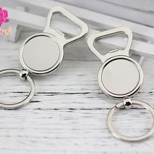 10 шт./лот, новинка, брелки, брелки, цинковый сплав, открывалка для бутылок, Круглый Компас-сердце, форма для DIY, подарки с логотипом на заказ