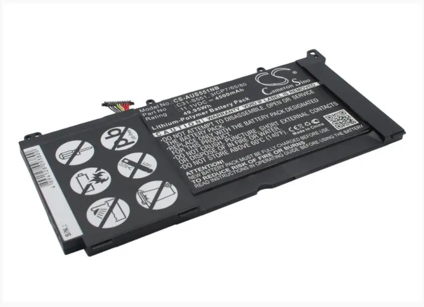 Cameron Sino 4500mAh battery for ASUS VivoBook S551L S551LA S551LB CJ026H CJ045H DH51T 3ICP7/65/80 C31-S551 Cameron Sino 4500mAh battery for ASUS VivoBook S551L S551LA S551LB CJ026H CJ045H DH51T 3ICP7/65/80 C31-S551