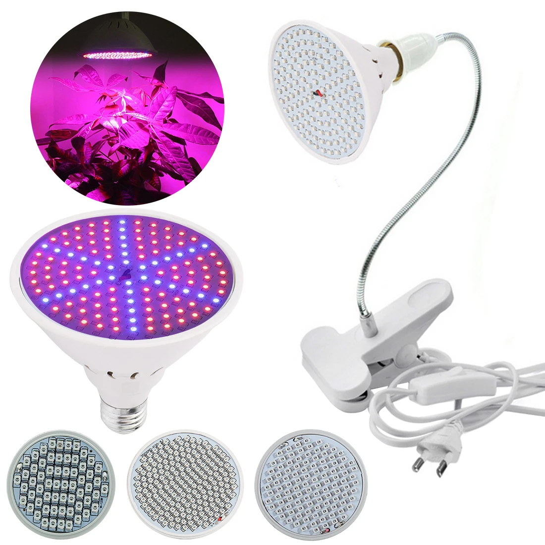 Grow Light Hydroponic Lighting With Clip Plants Lamps for Flower
