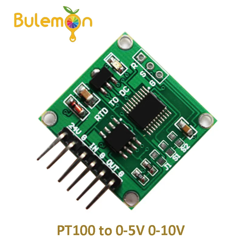

Thermal Resistance to Voltage PT100 to 0-5V 0-10V Linear Conversion PT100 Temperature Transmitter Module